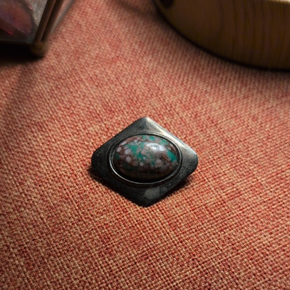 Turquoise Stone Brooch